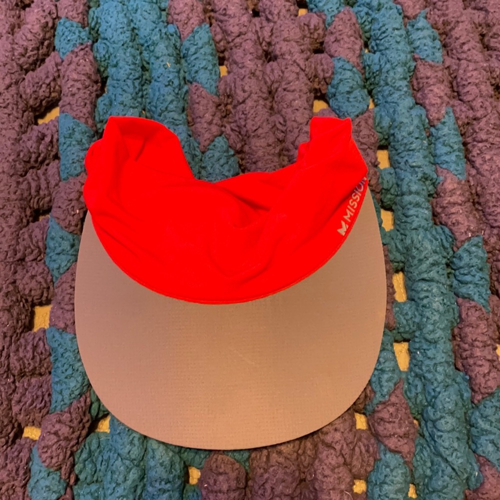 Soft Stretchy Red visor